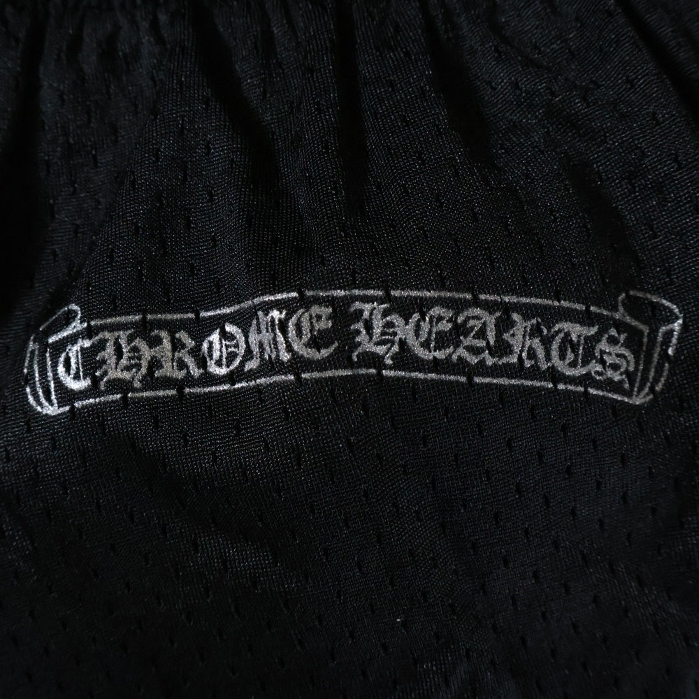 CHROME HEARTS(クロムハーツ) MESH VARSITY SHORTS CHプリントメッシュハーフパンツ ブラック