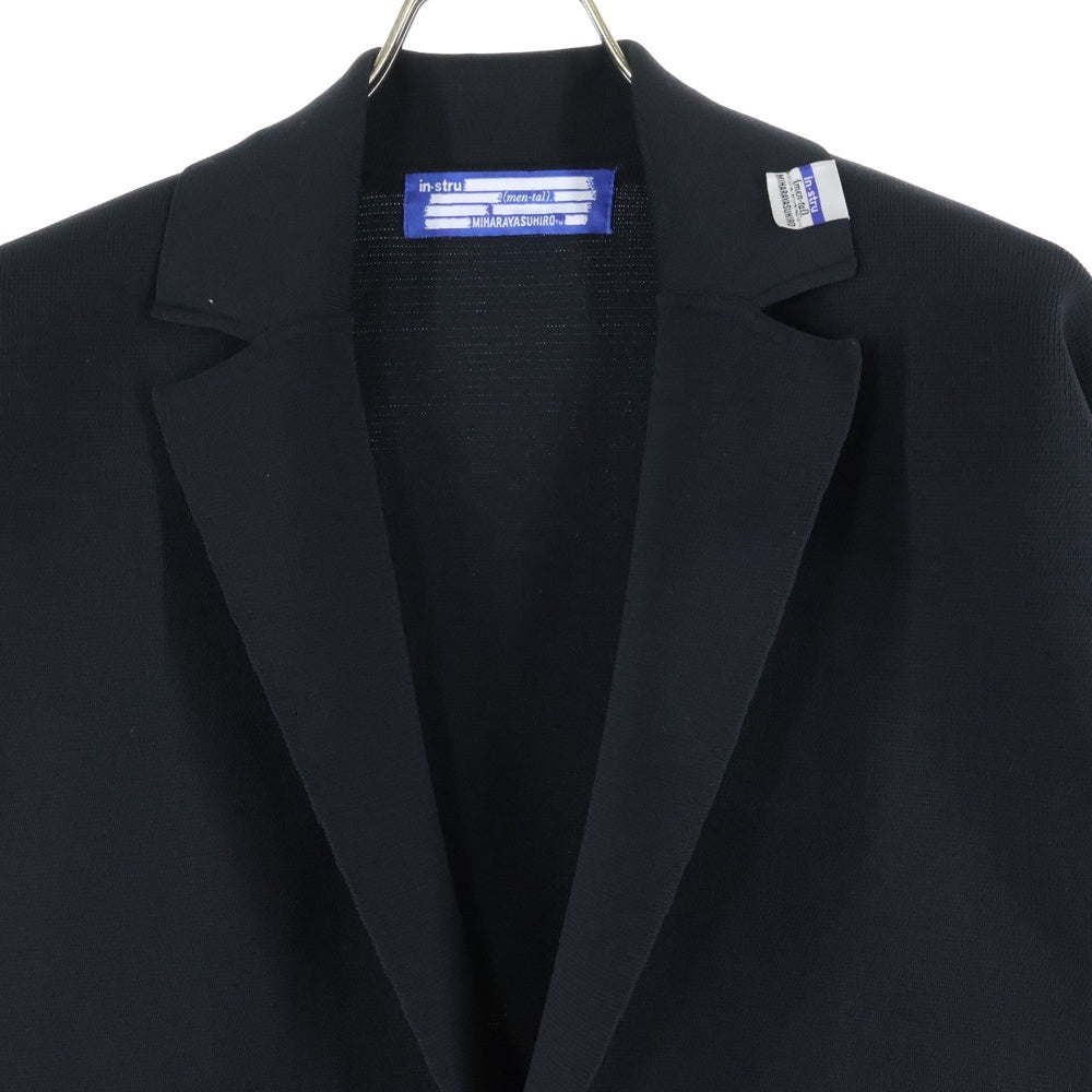 MIHARA YASUHIRO(ミハラヤスヒロ) 24AW MILAN RIB JACKET ミラノリブ テーラードジャケット I13JK024 ブラック