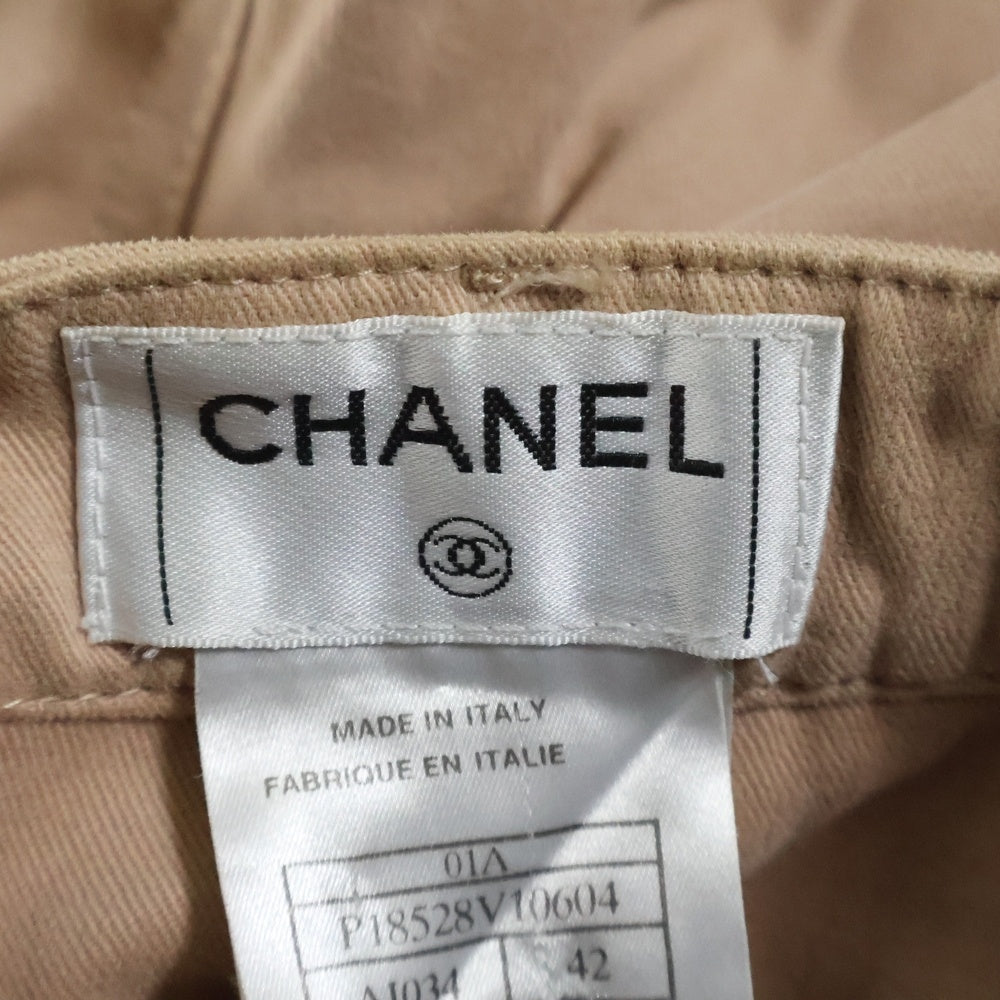 CHANEL(シャネル) 01AW テーパード カラーパンツ ベージュ P18528V10604 レディース
