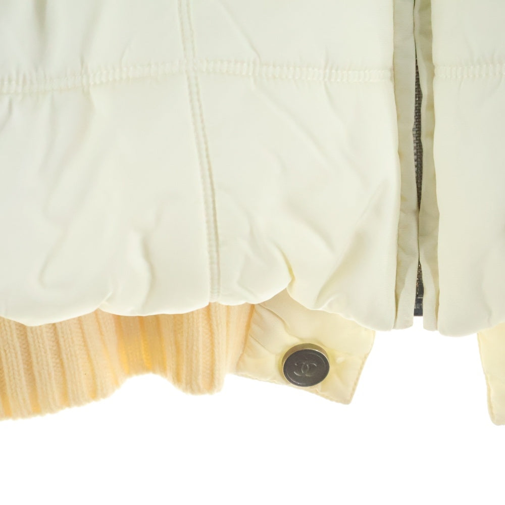 CHANEL(シャネル) 00AW 2WAY スポーツライン ココマーク 中綿ジャケット アイボリー P16398W02678 レディース