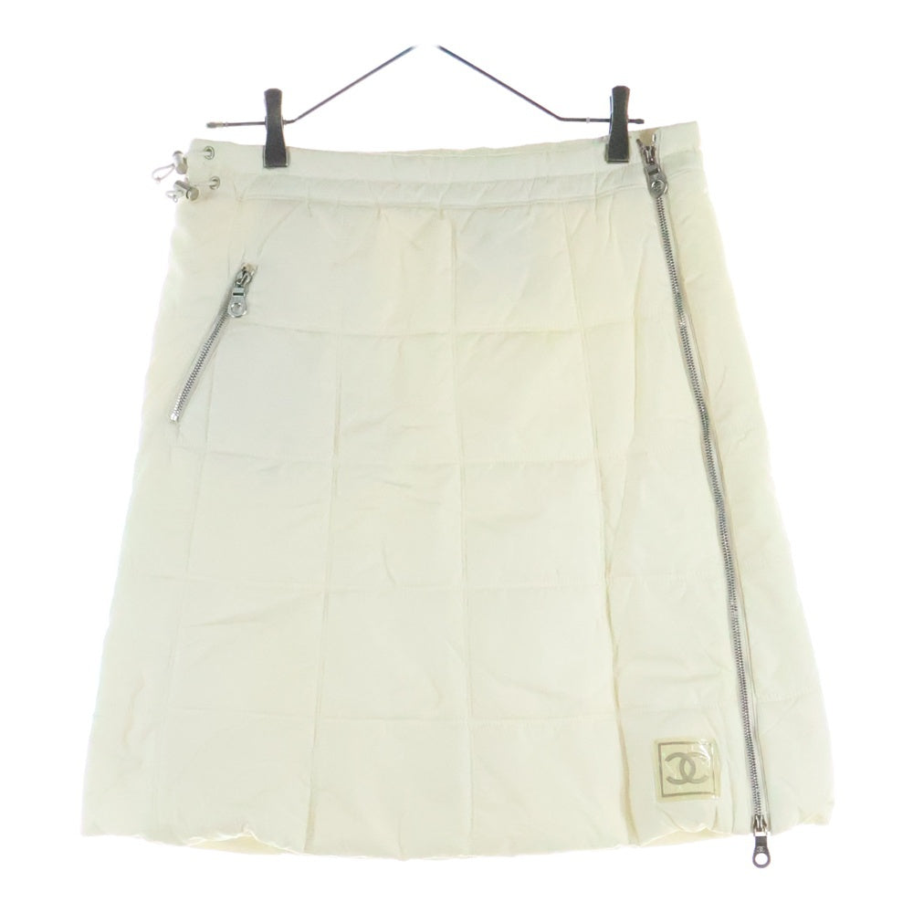 CHANEL(シャネル) 00AW スポーツライン ココマーク 中綿ダウンスカート アイボリー P16393V09195 レディース