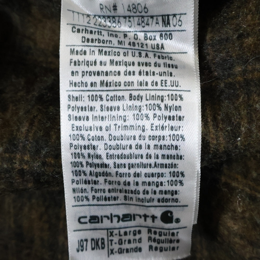 CARHARTT(カーハート) Detroit Jacket J97 DKB Dark Brown デトロイトジャケット ダークブラウン