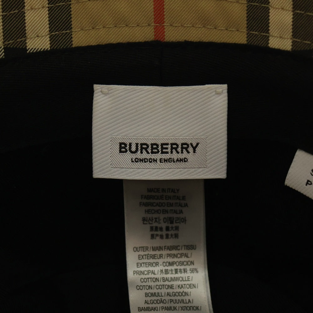 BURBERRY(バーバリー) ノバチェック バケットハット 帽子 ベージュ ポリエステル 8026927 レディース