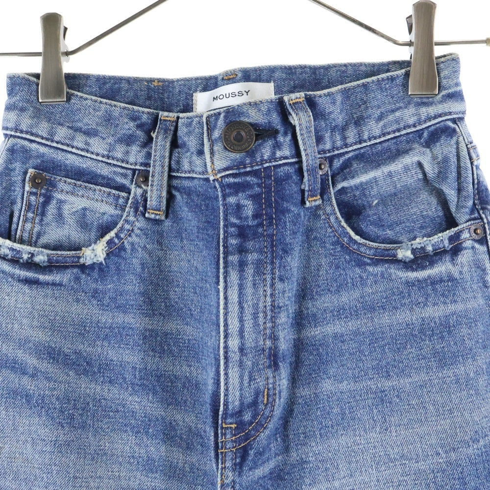 MOUSSY(マウジー) フレアデニムパンツ インディゴ レディース 010DAA12-1800-1