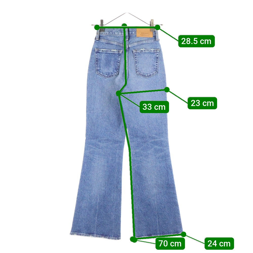 MOUSSY(マウジー) フレアデニムパンツ インディゴ レディース 010DAA12-1800-1