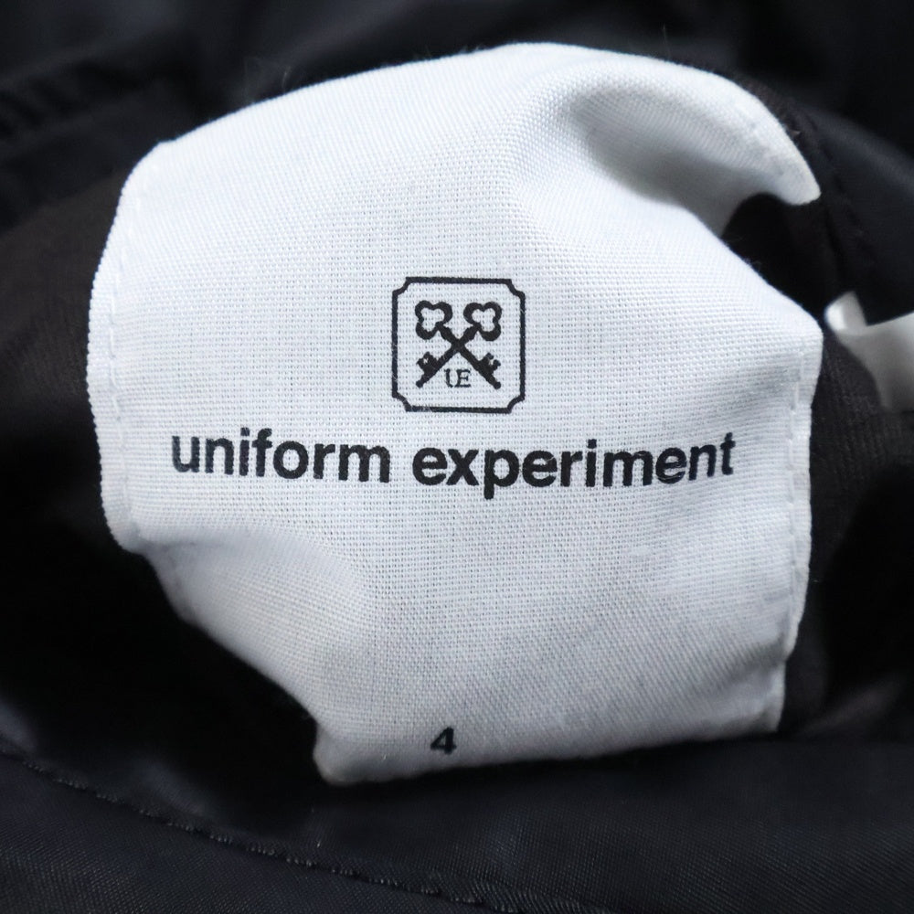 UNIFORM EXPERIMENT(ユニフォームエクスペリメント) REVERSIBLE MA-1 ドッキング ボンバージャケット テーラードジャケット UE-222011 ブラック