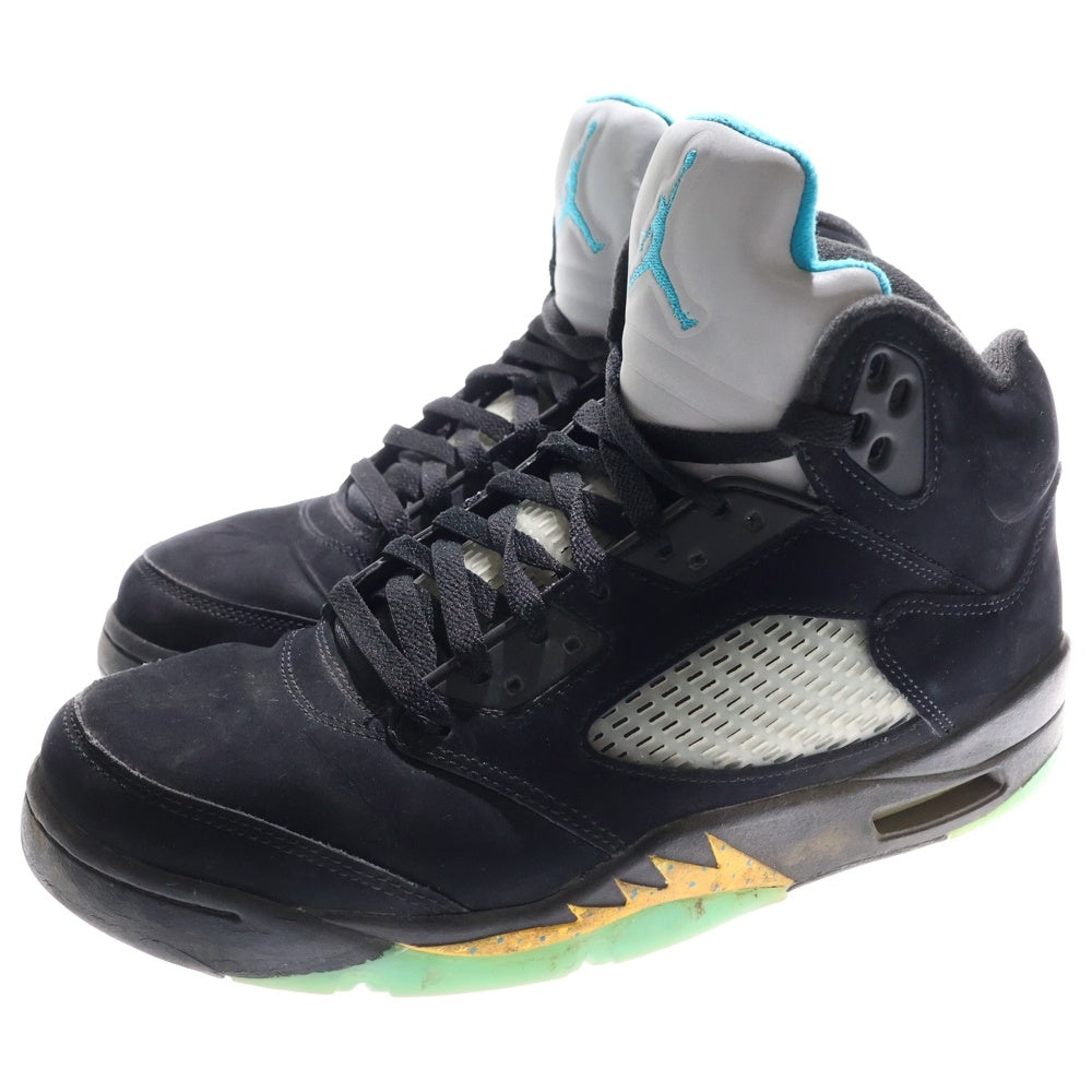 NIKE(ナイキ) Air Jordan 5 Aqua DD0587 047 エアジョーダン5アクア ミッドカットスニーカー ブラック US9.5/27.5cm