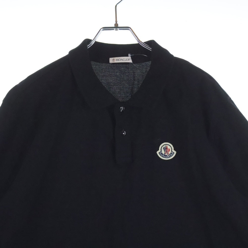 MONCLER(モンクレール) MAGLIA POLO ロゴワッペン付き 半袖シャツ ブラック G20918A00008 84556