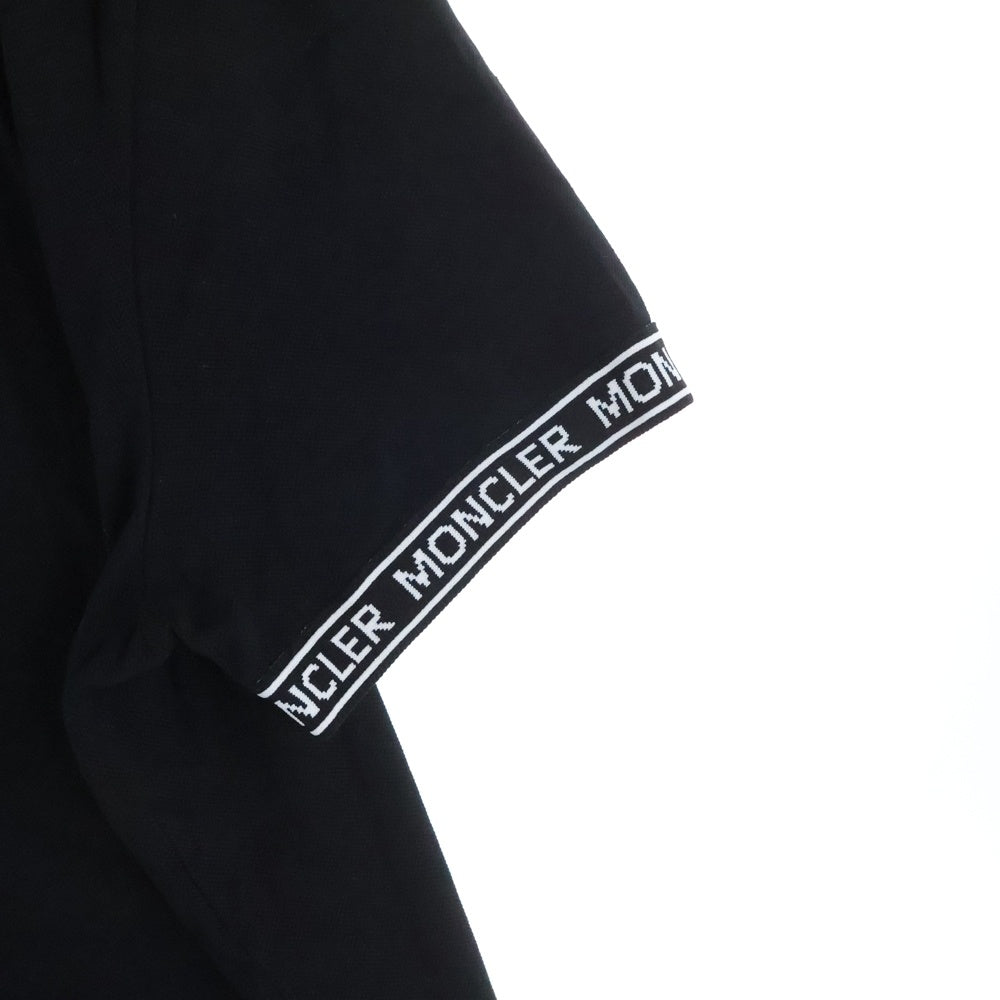 MONCLER(モンクレール) MAGLIA POLO ロゴワッペン付き 半袖シャツ ブラック G20918A00008 84556