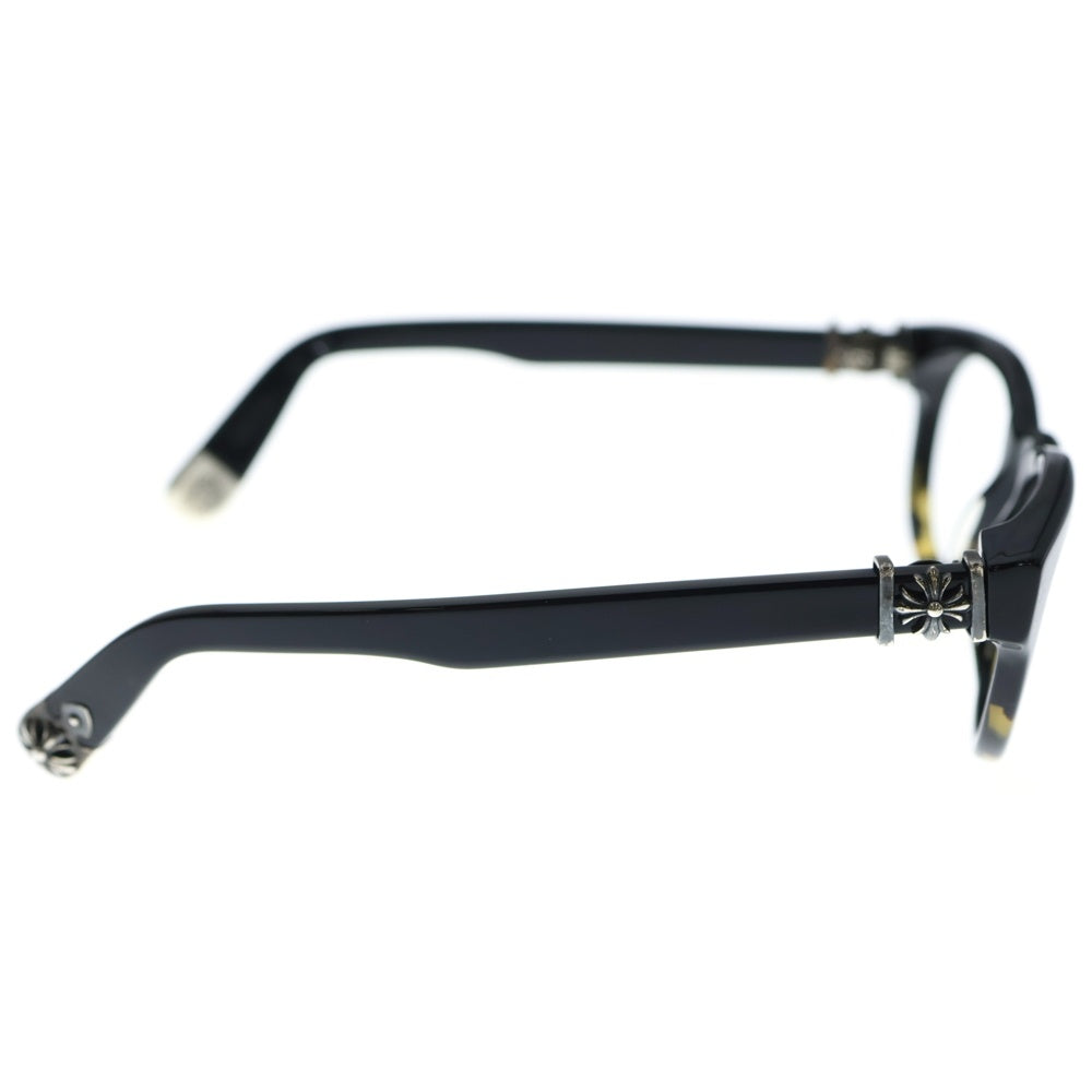 CHROME HEARTS(クロムハーツ) KAY GULLS CHプラステンプル ウエリントン アイウェア 眼鏡 ブラック/ブラウン