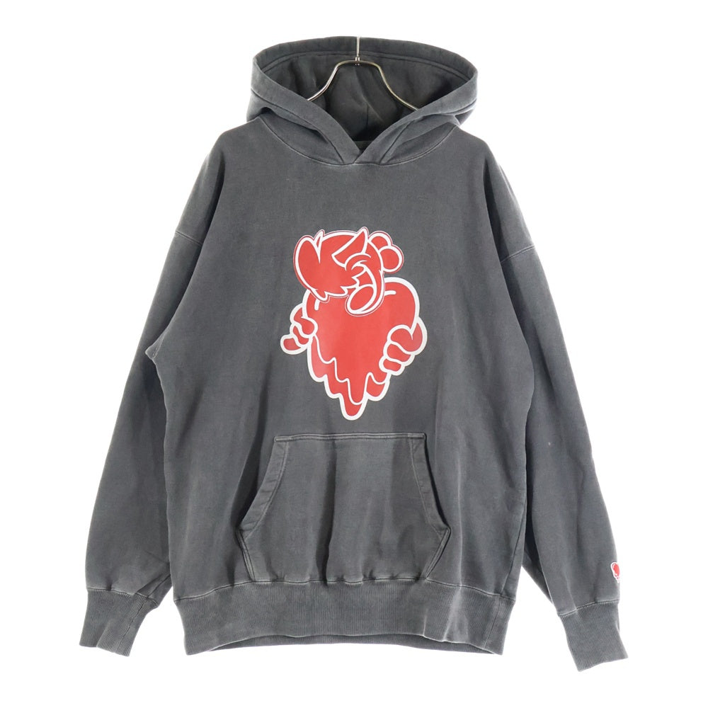 Emotionally Unavailable(エモーショナリー アンアヴェイラブル) × Coin Parking Delivery コインパーキングデリバリー フロントプリント フーディプルオーバーパーカー EU-YS1-0000-C03 ブラック