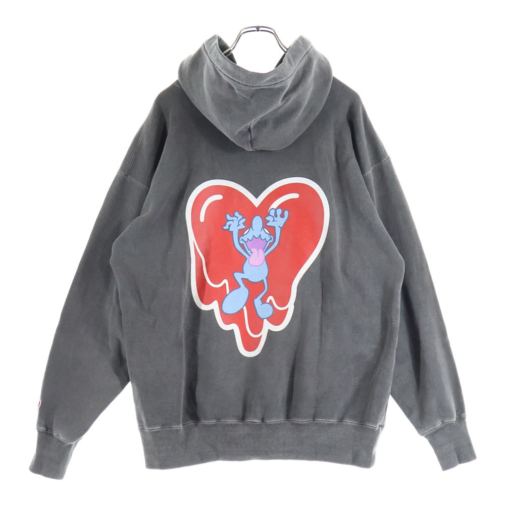 Emotionally Unavailable(エモーショナリー アンアヴェイラブル) × Coin Parking Delivery コインパーキングデリバリー フロントプリント フーディプルオーバーパーカー EU-YS1-0000-C03 ブラック