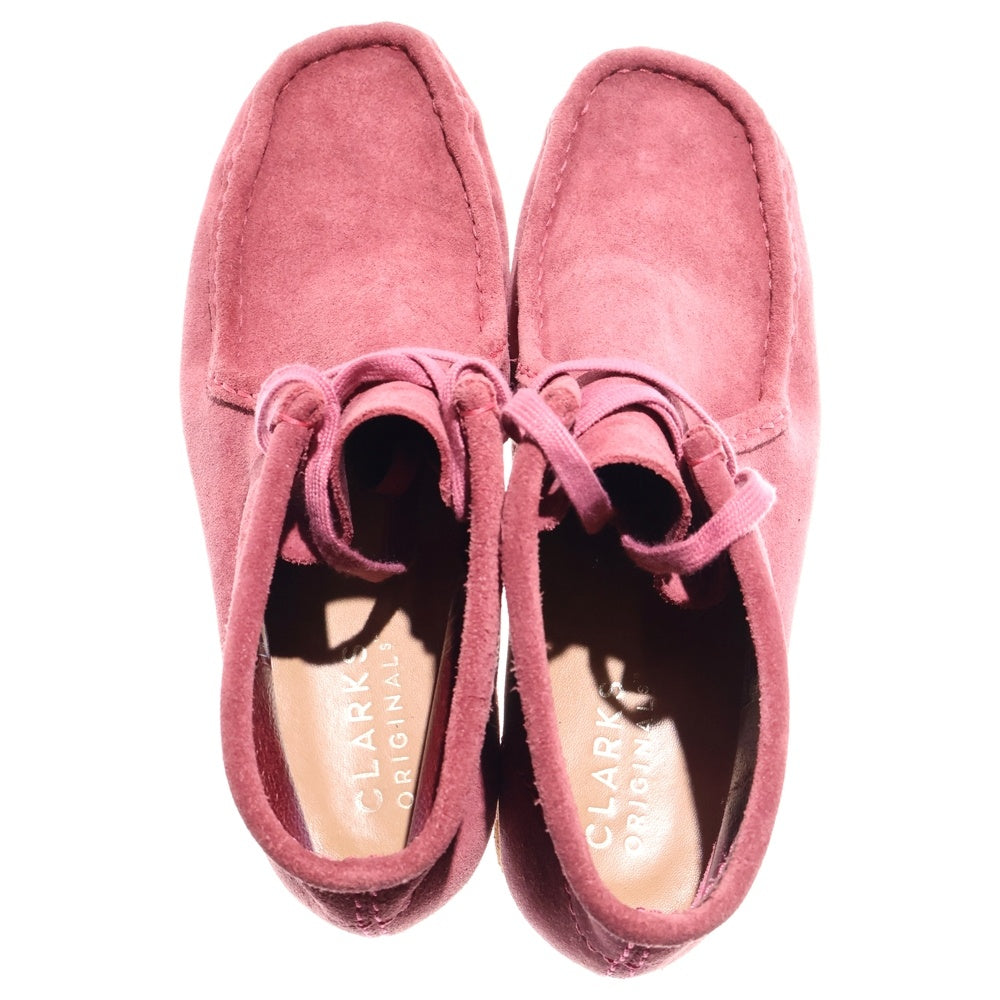 Clarks(クラークス) Wallabee boots スエードレザー ワラビーブーツ 261686674060 ピンク レディース