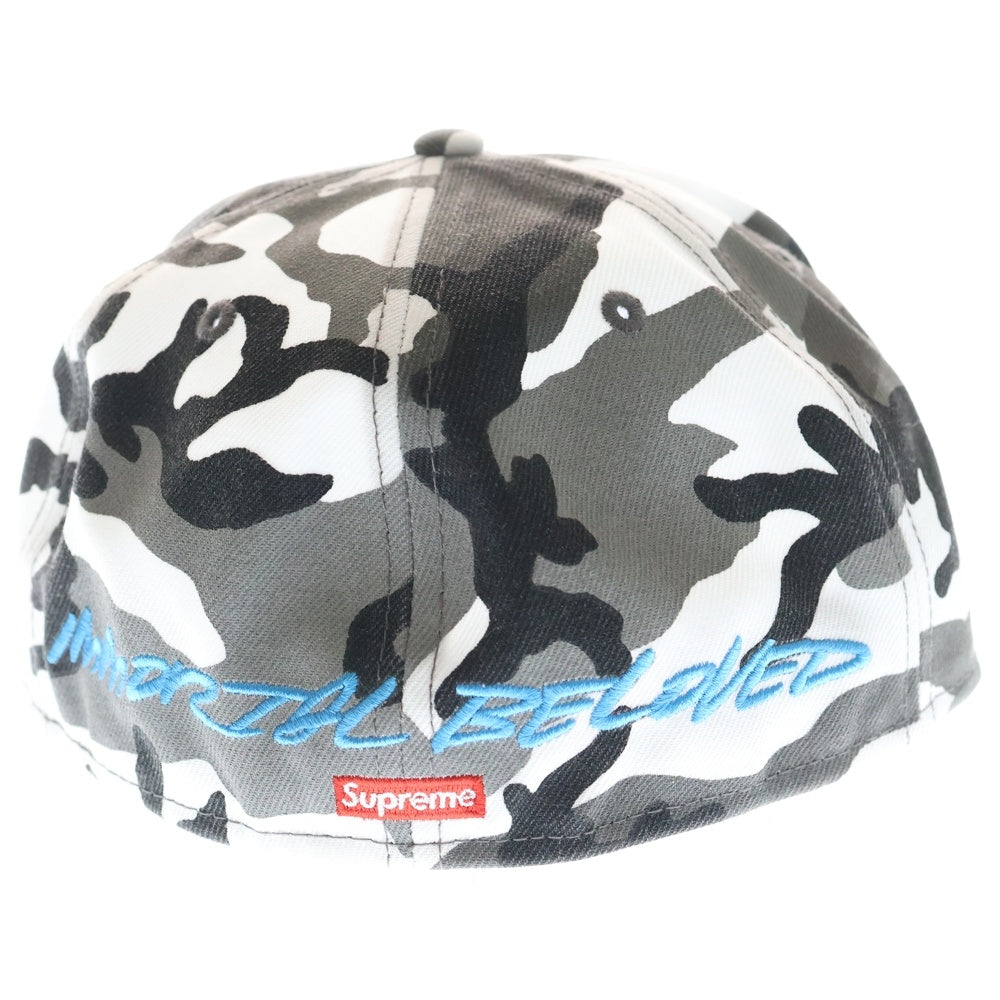 SUPREME(シュプリーム) ×NEW ERA 59FIFTY 24SS Futura Snow Camo Cap スノーカモ 6パネル ベースボールキャップ グレー