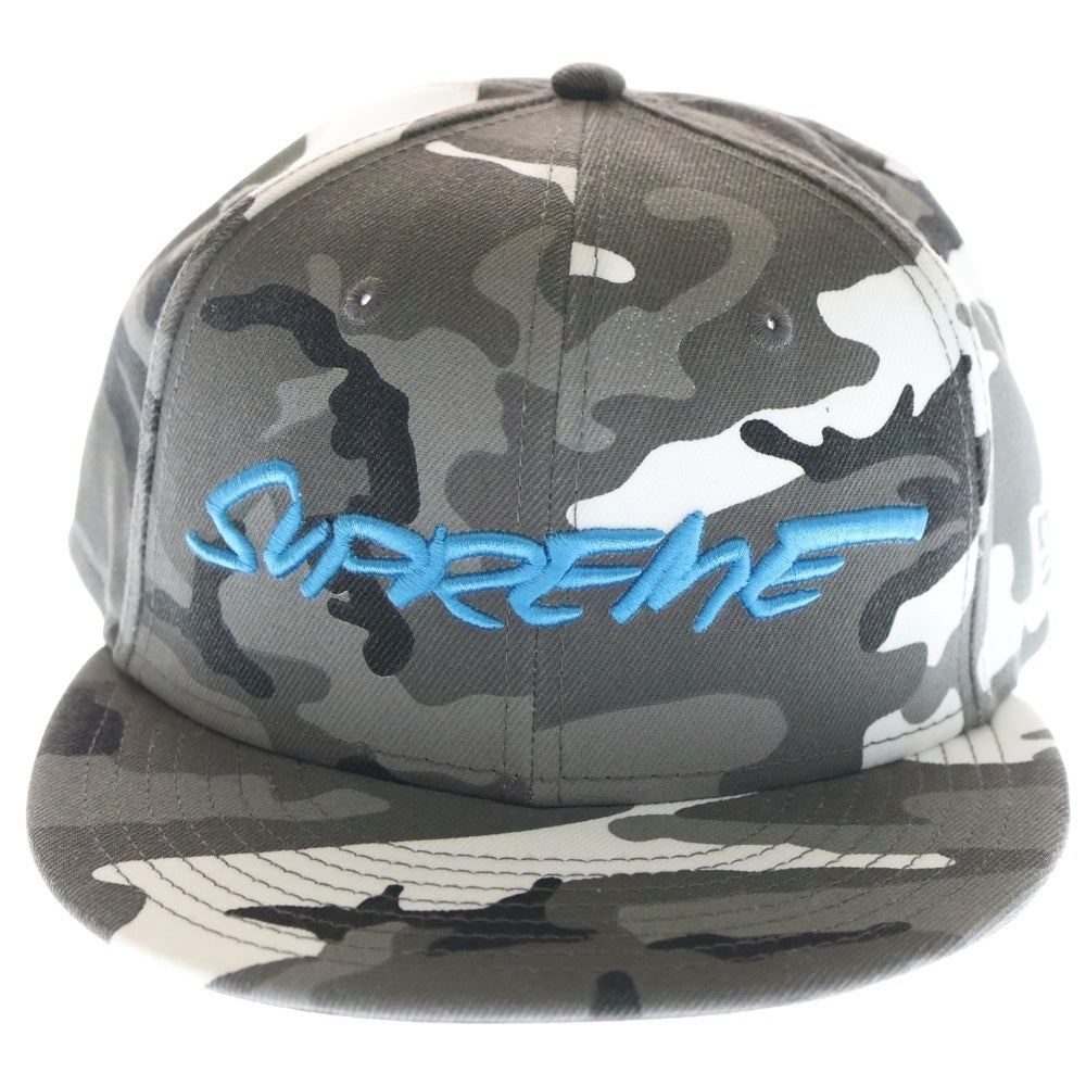 SUPREME(シュプリーム) ×NEW ERA 59FIFTY 24SS Futura Snow Camo Cap スノーカモ 6パネル ベースボールキャップ グレー
