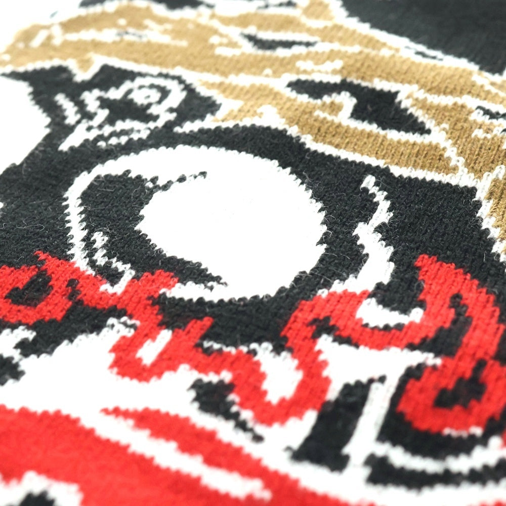 NO BRAND(ノーブランド) glo gang グローギャング Skull of Venom Beanie スカル オブ ヴェノム ビーニー ブラック