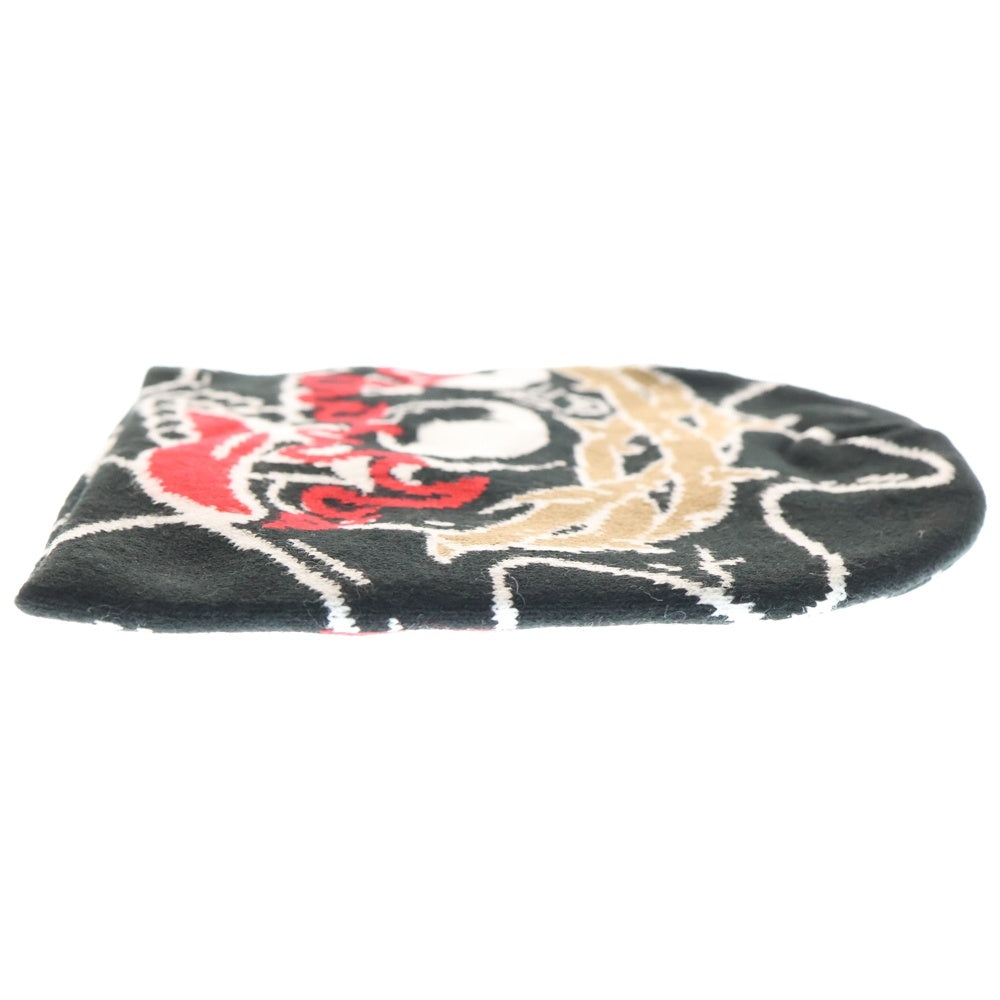 NO BRAND(ノーブランド) glo gang グローギャング Skull of Venom Beanie スカル オブ ヴェノム ビーニー ブラック