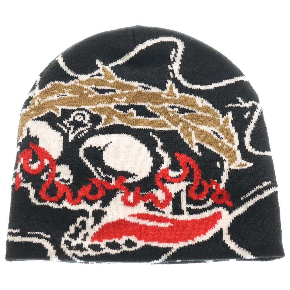 NO BRAND(ノーブランド) glo gang グローギャング Skull of Venom Beanie スカル オブ ヴェノム ビーニー ブラック