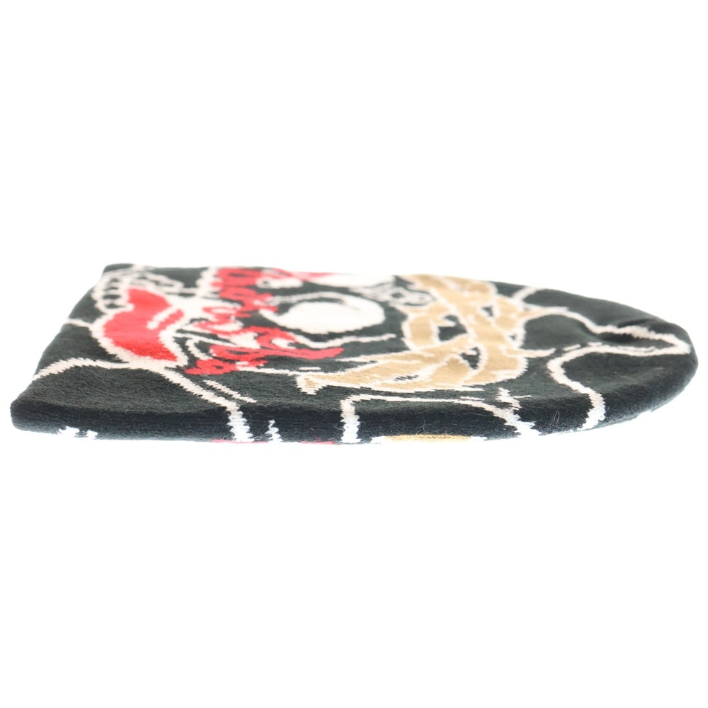 NO BRAND(ノーブランド) glo gang グローギャング Skull of Venom Beanie スカル オブ ヴェノム ビーニー ブラック