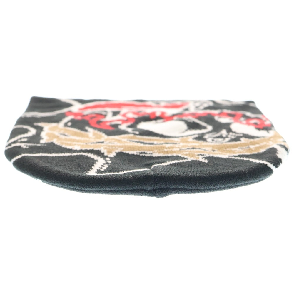 NO BRAND(ノーブランド) glo gang グローギャング Skull of Venom Beanie スカル オブ ヴェノム ビーニー ブラック