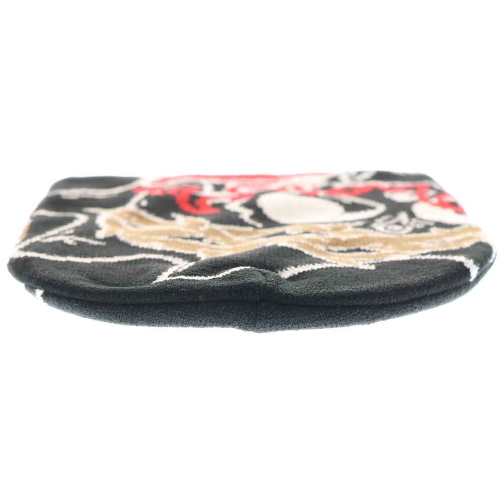 NO BRAND(ノーブランド) glo gang グローギャング Skull of Venom Beanie スカル オブ ヴェノム ビーニー ブラック