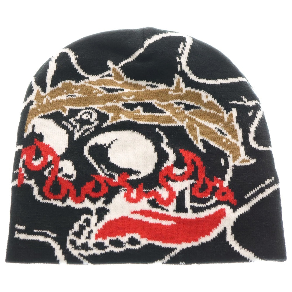 NO BRAND(ノーブランド) glo gang グローギャング Skull of Venom Beanie スカル オブ ヴェノム ビーニー ブラック