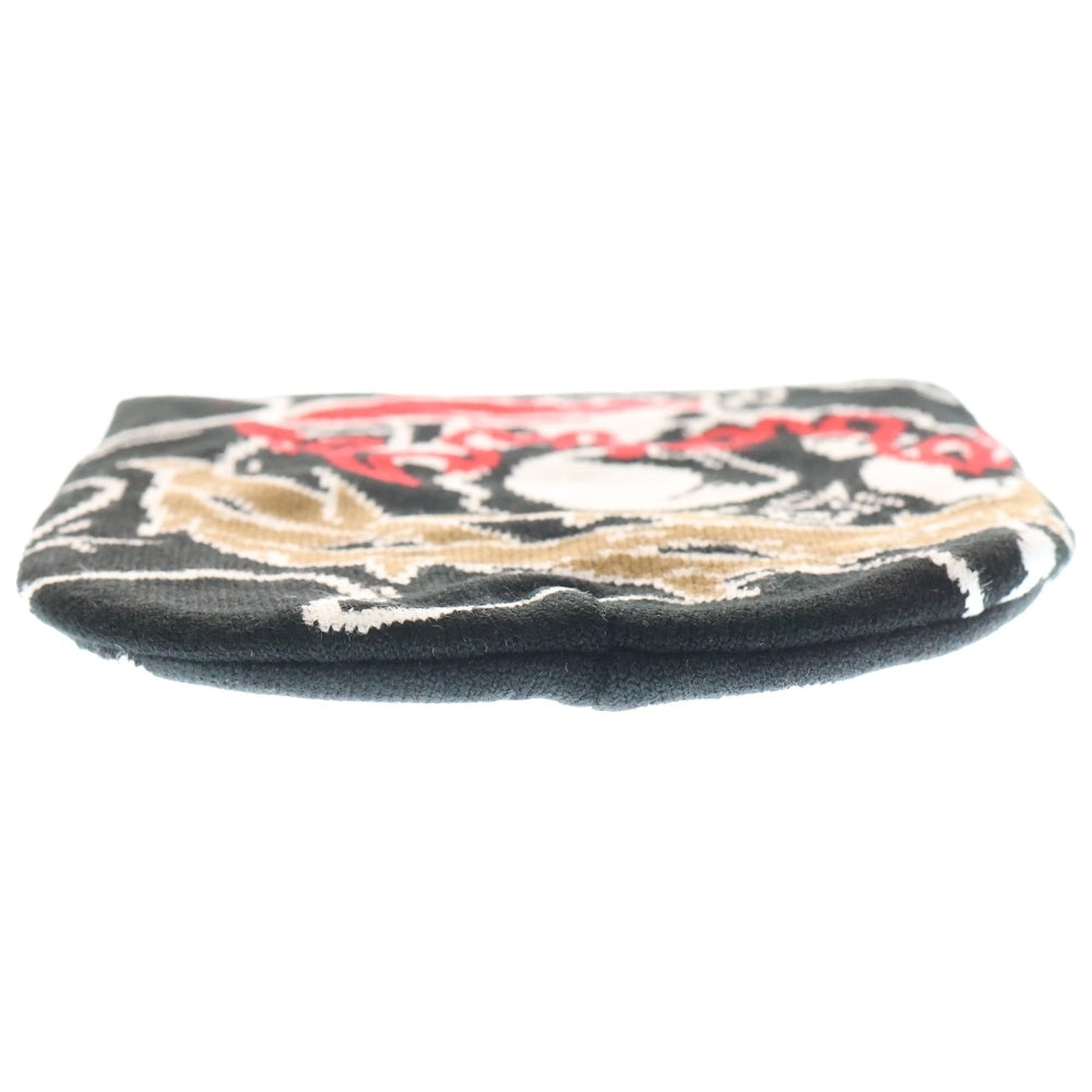 NO BRAND(ノーブランド) glo gang グローギャング Skull of Venom Beanie スカル オブ ヴェノム ビーニー ブラック
