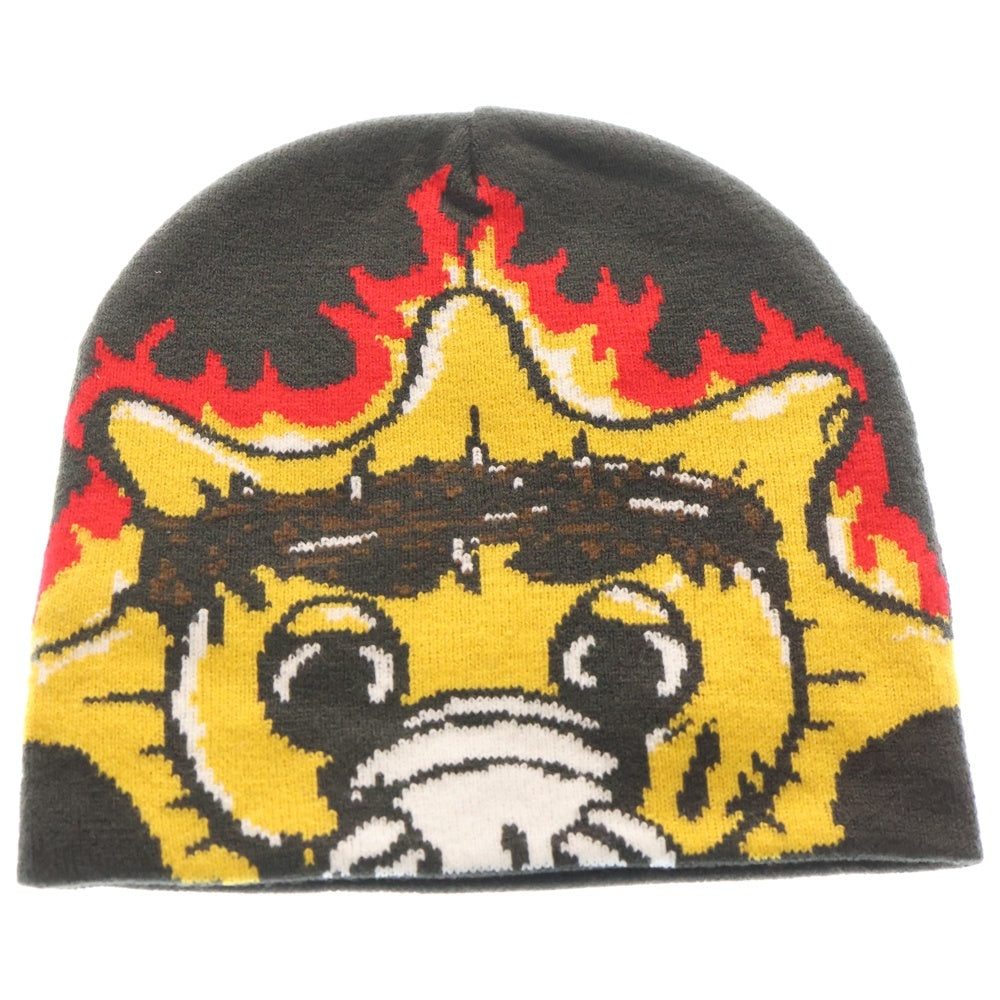 NO BRAND(ノーブランド) glo gang グローギャング Sun Flame サンフレイム ビーニー ブラック