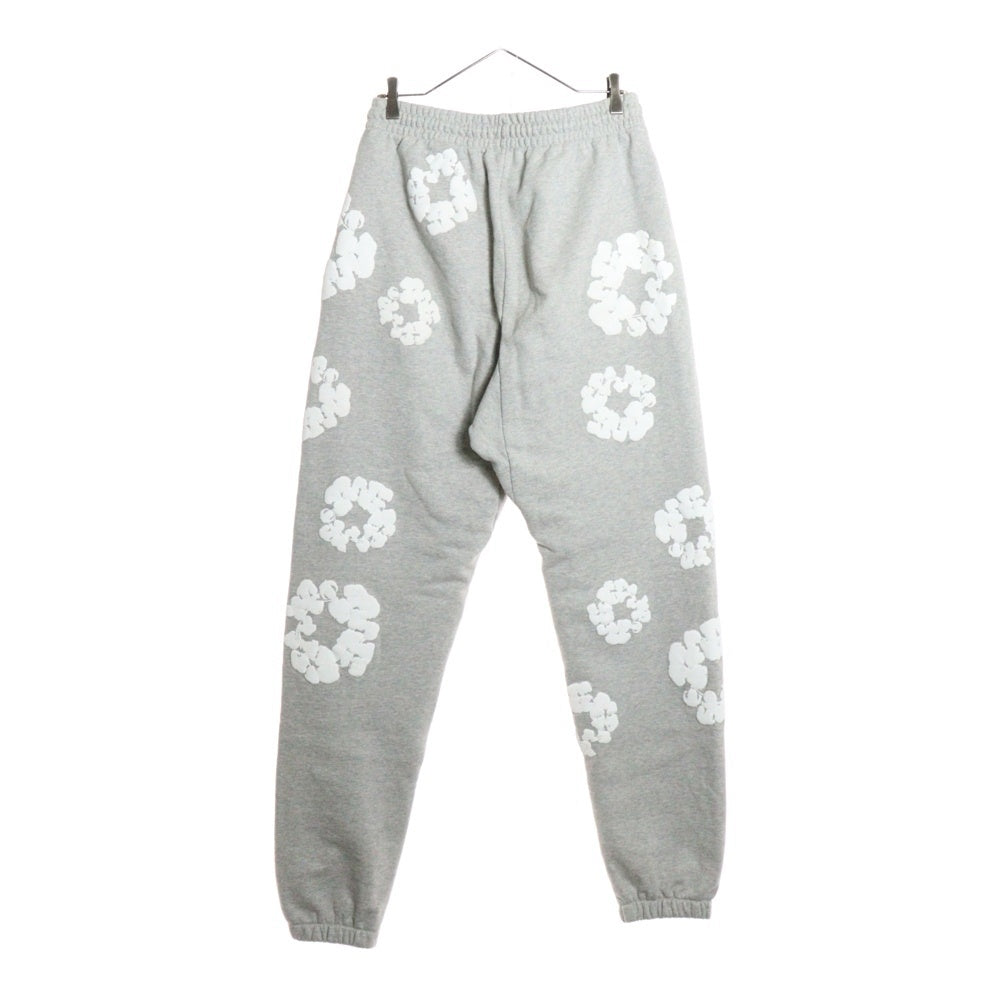 DENIM TEARS(デニムティアーズ) COTTON WREATH SWEATPANTS コットン フラワー スウェットパンツ グレー