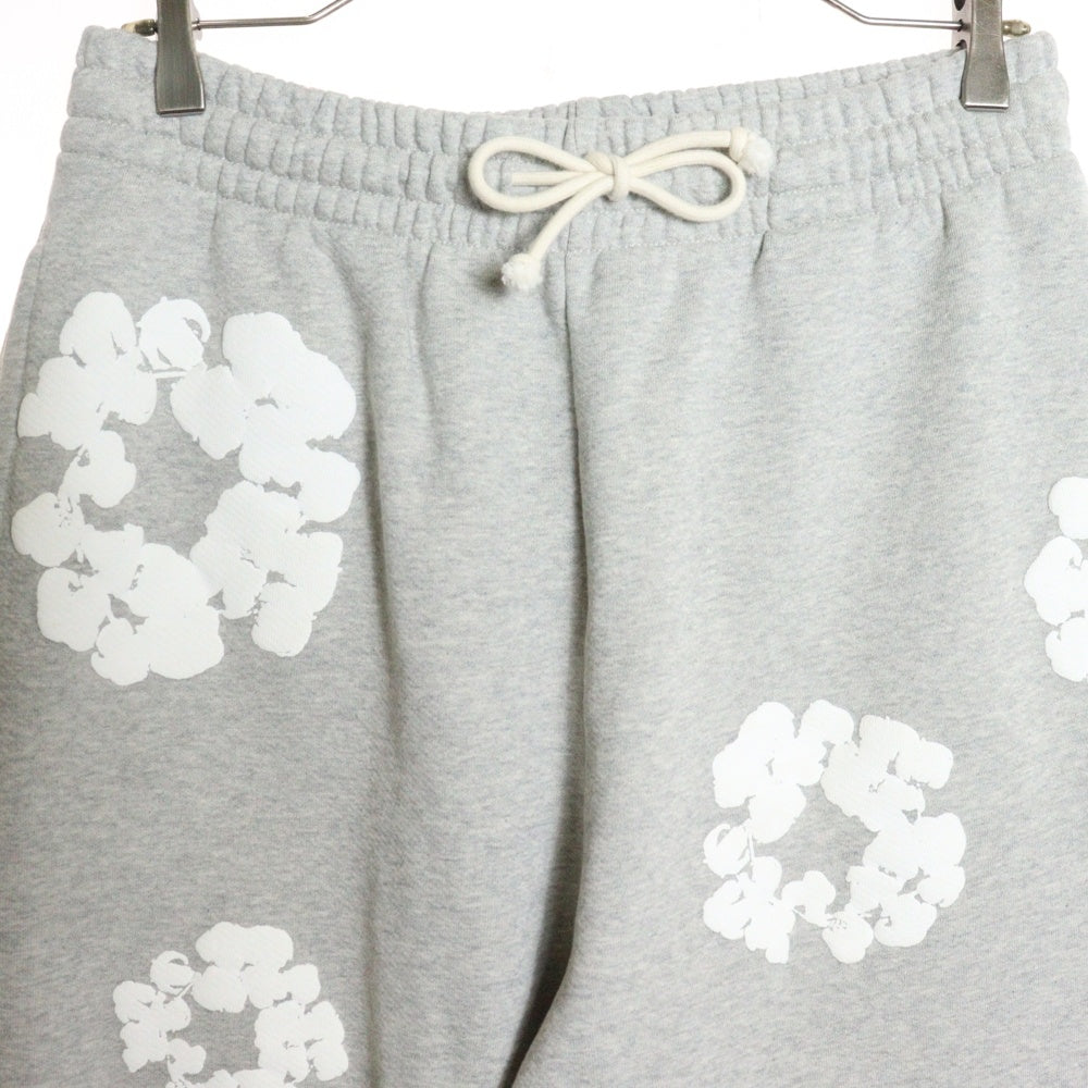 DENIM TEARS(デニムティアーズ) COTTON WREATH SWEATPANTS コットン フラワー スウェットパンツ グレー