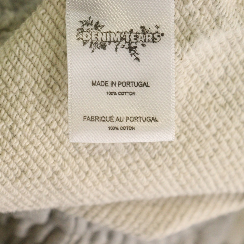 DENIM TEARS(デニムティアーズ) COTTON WREATH SWEATPANTS コットン フラワー スウェットパンツ グレー