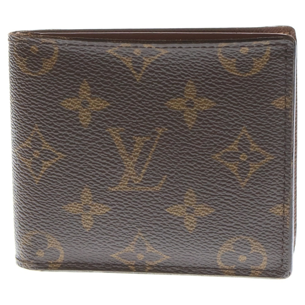 LOUIS VUITTON(ルイヴィトン) ポルトフォイユマルコNM モノグラム 2つ折り財布 コンパクトウォレット ブラウン M62288 レディース