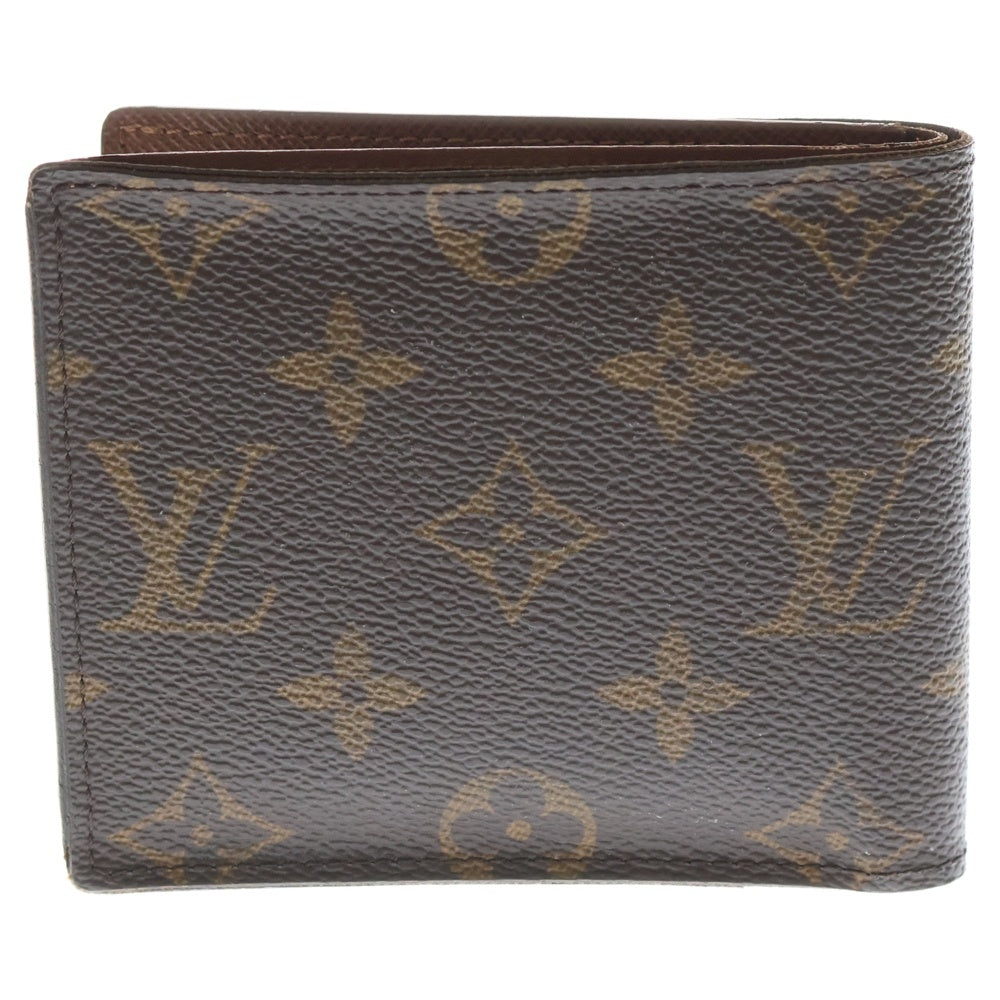 LOUIS VUITTON(ルイヴィトン) ポルトフォイユマルコNM モノグラム 2つ折り財布 コンパクトウォレット ブラウン M62288 レディース