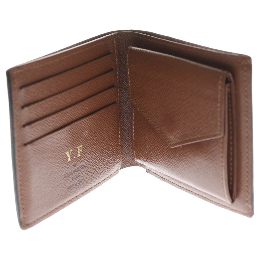 LOUIS VUITTON(ルイヴィトン) ポルトフォイユマルコNM モノグラム 2つ折り財布 コンパクトウォレット ブラウン M62288 レディース