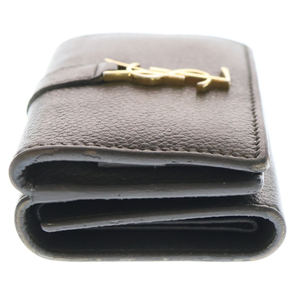 SAINT LAURENT PARIS(サンローランパリ) YSLライン オリガミ タイニーレザーウォレット 620287 グレー