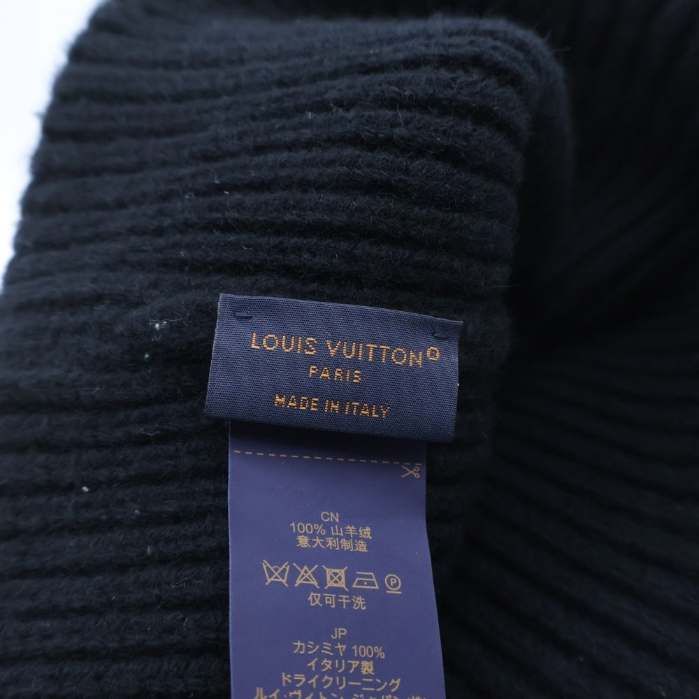 LOUIS VUITTON(ルイヴィトン) カシミア LVデュアル ビーニー ニット帽 M79081 ブラック
