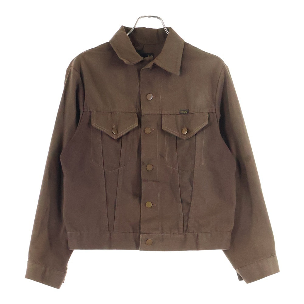 Wrangler(ラングラー) 70s 黒タグ コットンツイル トラッカージャケット ブラウン