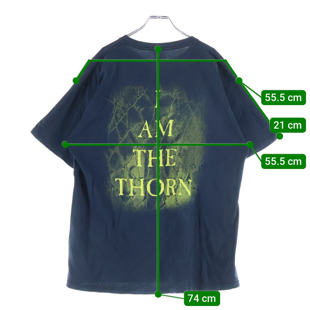 VINTAGE(ヴィンテージ) 00s CRADLE OF FIFTH THORNOGRAPHY METAL TEE クレイドルオブフィフス ソーノグラフィ メタルプリント 両面プリント半袖Tシャツカットソー ブラック