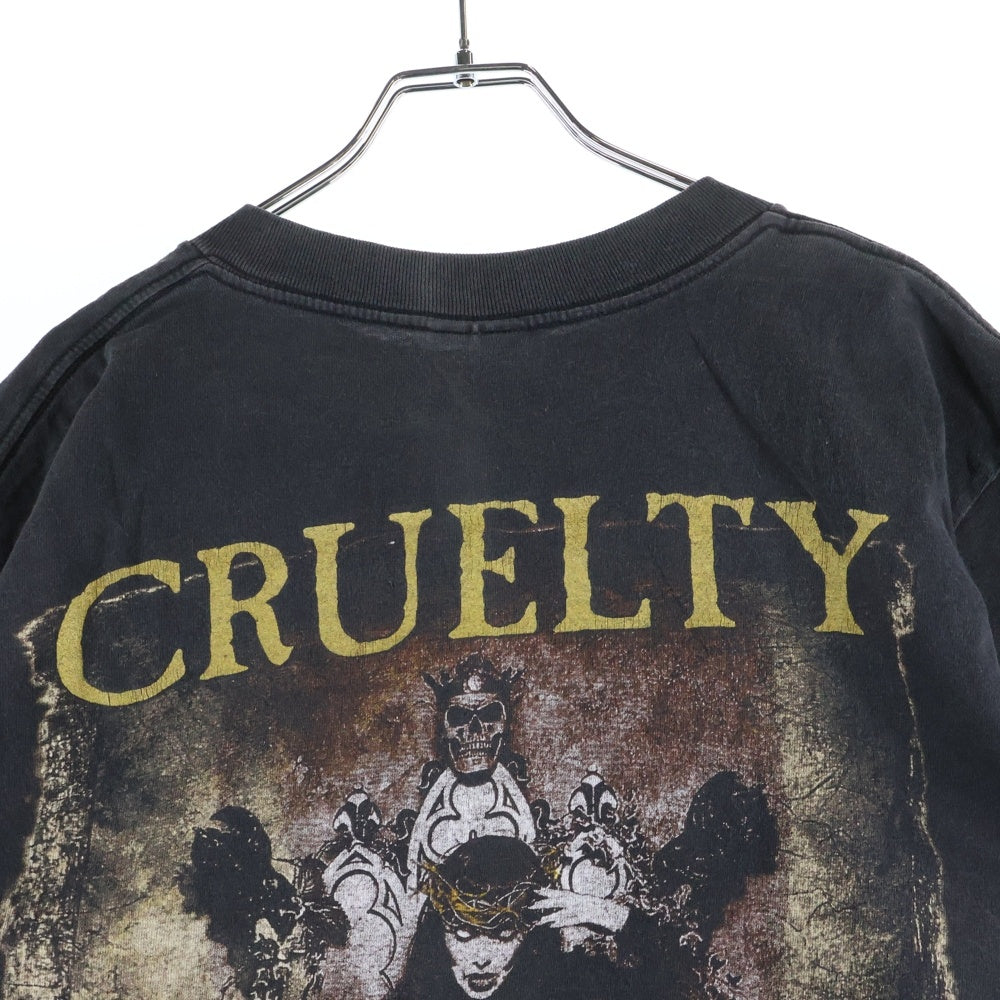 VINTAGE(ヴィンテージ) 00s CRADLE OF FILTH CRUELTY AND THE BEAST クレイドルオブフィルス 両面プリント クルーネック半袖Tシャツ ブラック