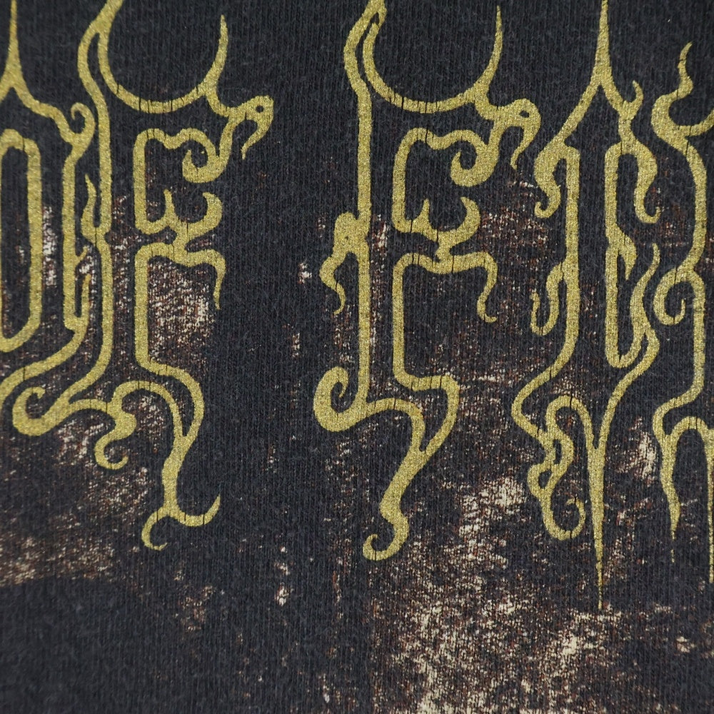 VINTAGE(ヴィンテージ) 00s CRADLE OF FILTH CRUELTY AND THE BEAST クレイドルオブフィルス 両面プリント クルーネック半袖Tシャツ ブラック