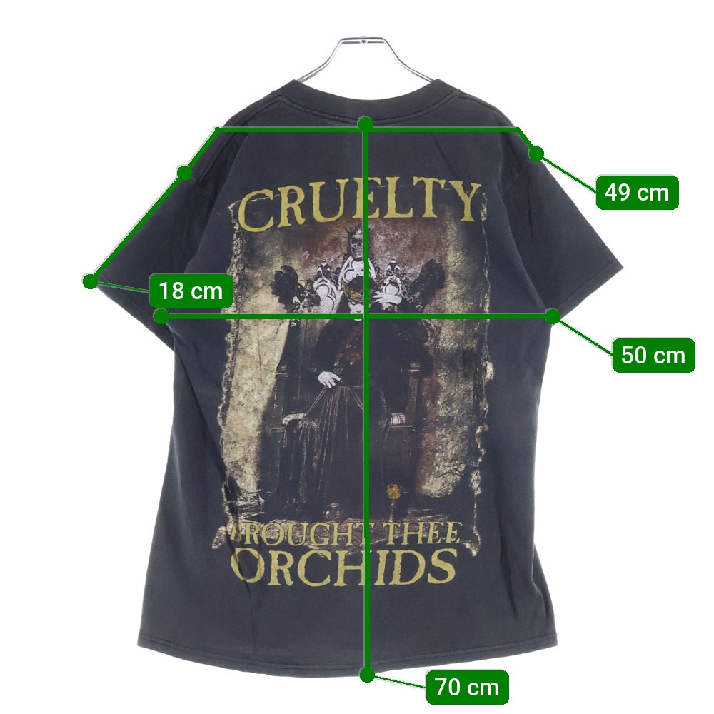 VINTAGE(ヴィンテージ) 00s CRADLE OF FILTH CRUELTY AND THE BEAST クレイドルオブフィルス 両面プリント クルーネック半袖Tシャツ ブラック