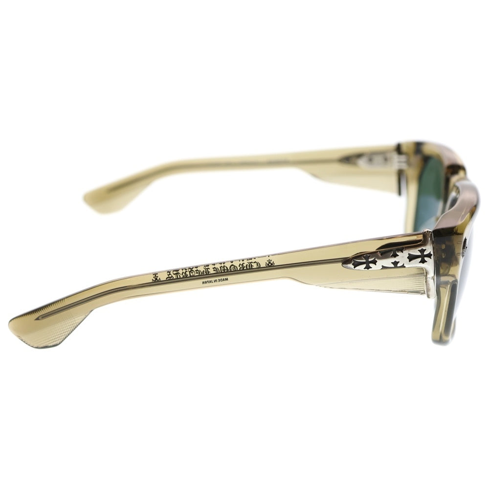 CHROME HEARTS(クロムハーツ) SNIFFER クロステンプル サングラス アイウェア 眼鏡 ブラウン
