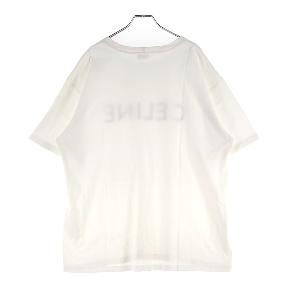 CELINE(セリーヌ) 22AW ルーズフィットロゴプリント半袖Tシャツ カットソー 2X681671Q ホワイト