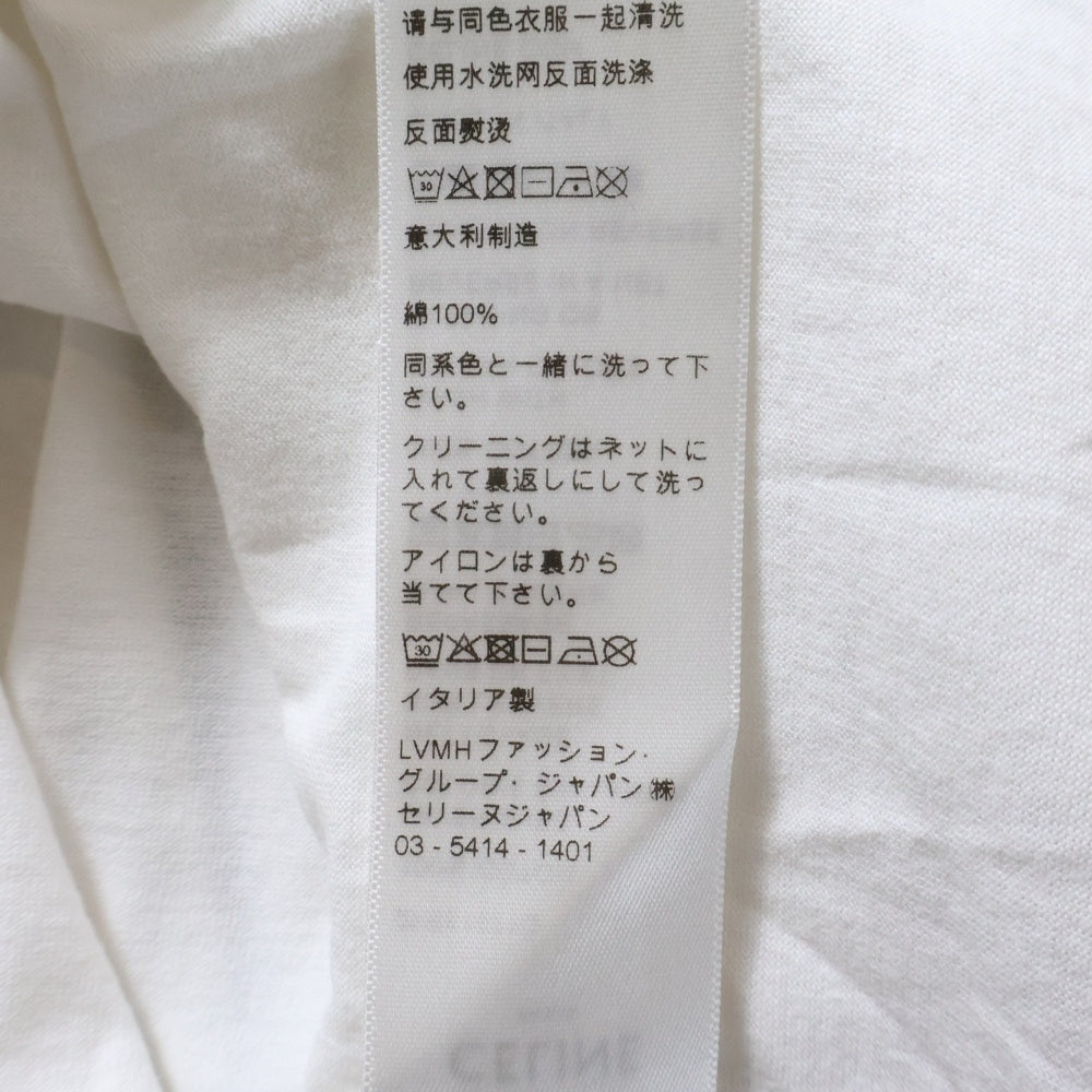CELINE(セリーヌ) 22AW ルーズフィットロゴプリント半袖Tシャツ カットソー 2X681671Q ホワイト