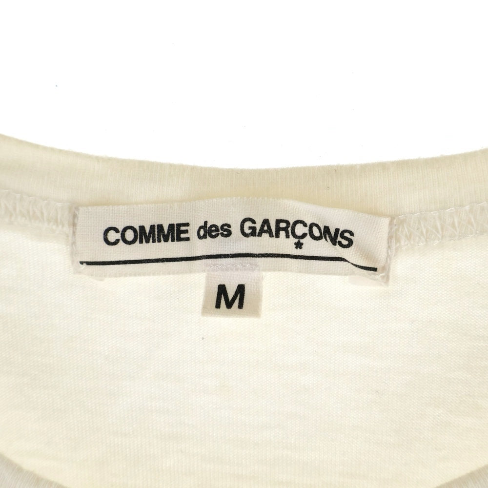 CHROME HEARTS(クロムハーツ) ×COMME des GARCONS コムデギャルソン スクロールラベル カットアウトCHプラスプリント 半袖Tシャツ カットソー ホワイト OT-T026