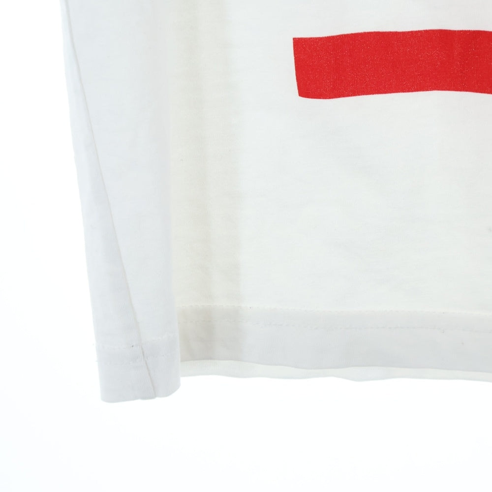 BURBERRY(バーバリー) 22SS スローガンプリント クルーネック半袖Tシャツ ホワイト 8051983