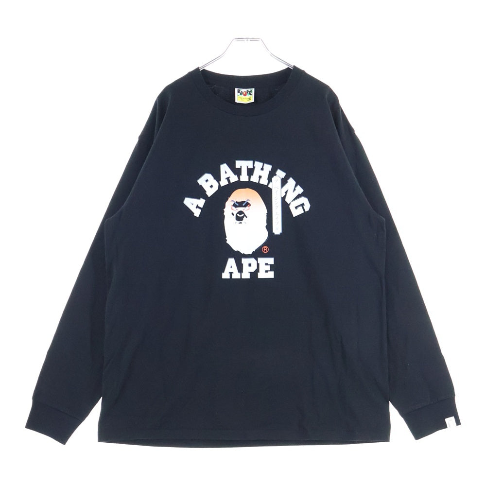 A BATHING APE(アベイシングエイプ) KABUKI college logo 歌舞伎