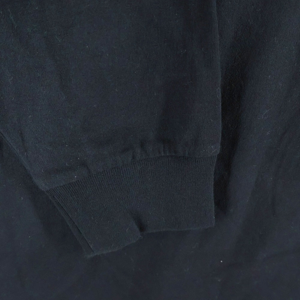 A BATHING APE(アベイシングエイプ) KABUKI college logo 歌舞伎 カレッジロゴ クルーネックロングスリーブTシャツ ブラック