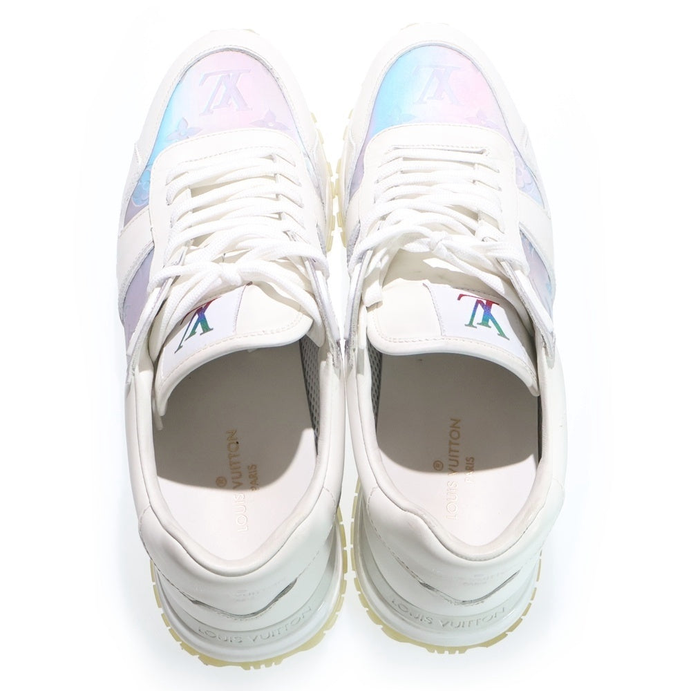 LOUIS VUITTON(ルイヴィトン) ランアウェイライン モノグラム リフレクティブ レザーローカットスニーカー GO 0230 ホワイト レディース