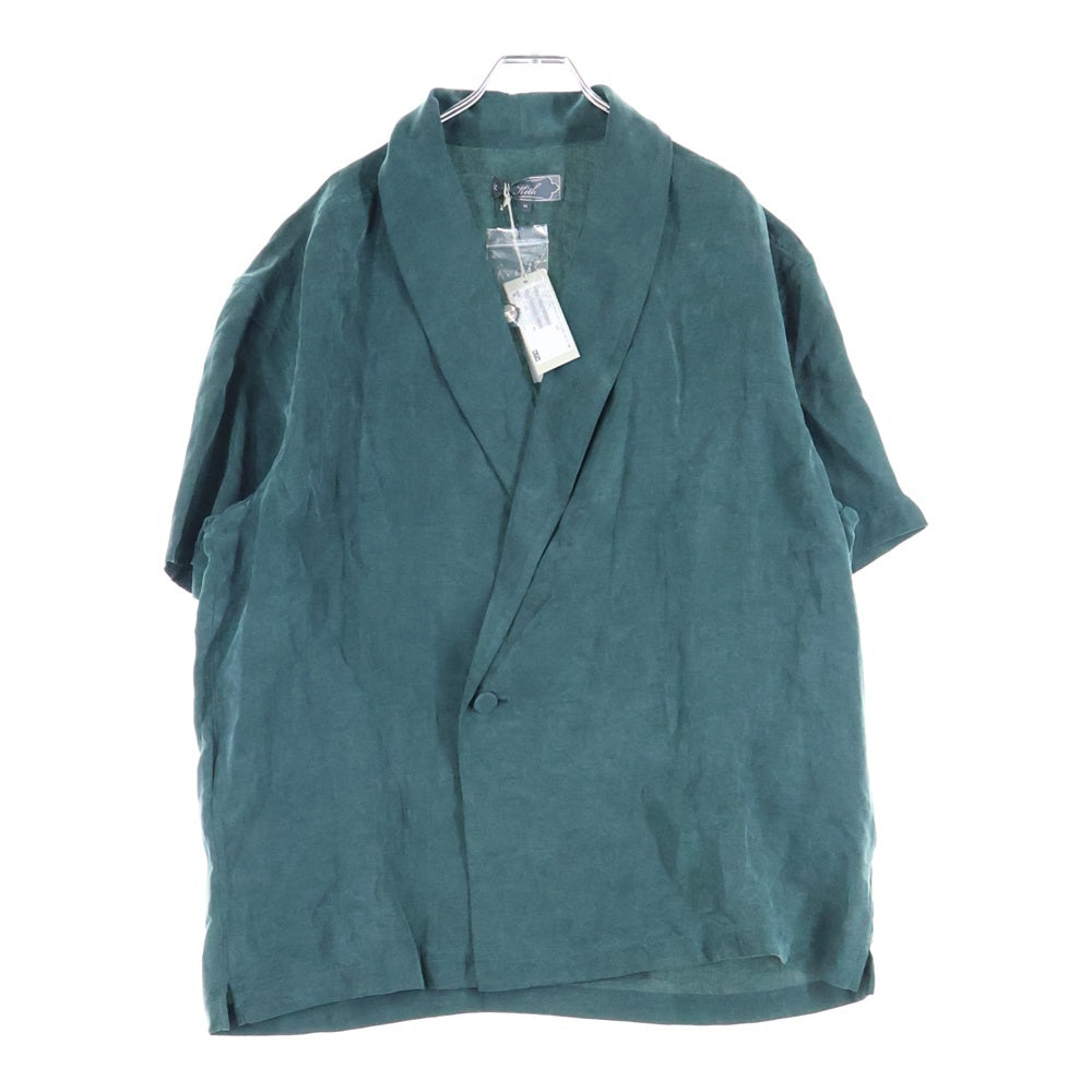KITH(キス) Cupro Linen Short Sleeve Thompson Crossover Shirt キュプロリネン ショートスリーブ トンプソン クロスオーバー半袖シャツ KHM033480 グリーン